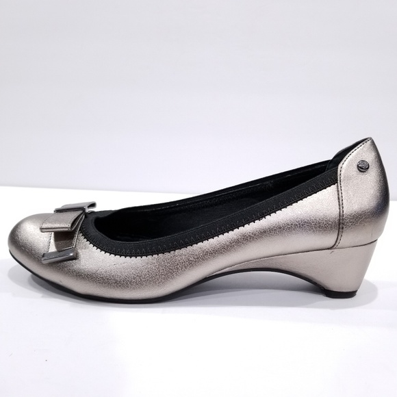 Dana Buchman Metallic Kitten Heel Work Shoes Sz 10 - Picture 4 of 7